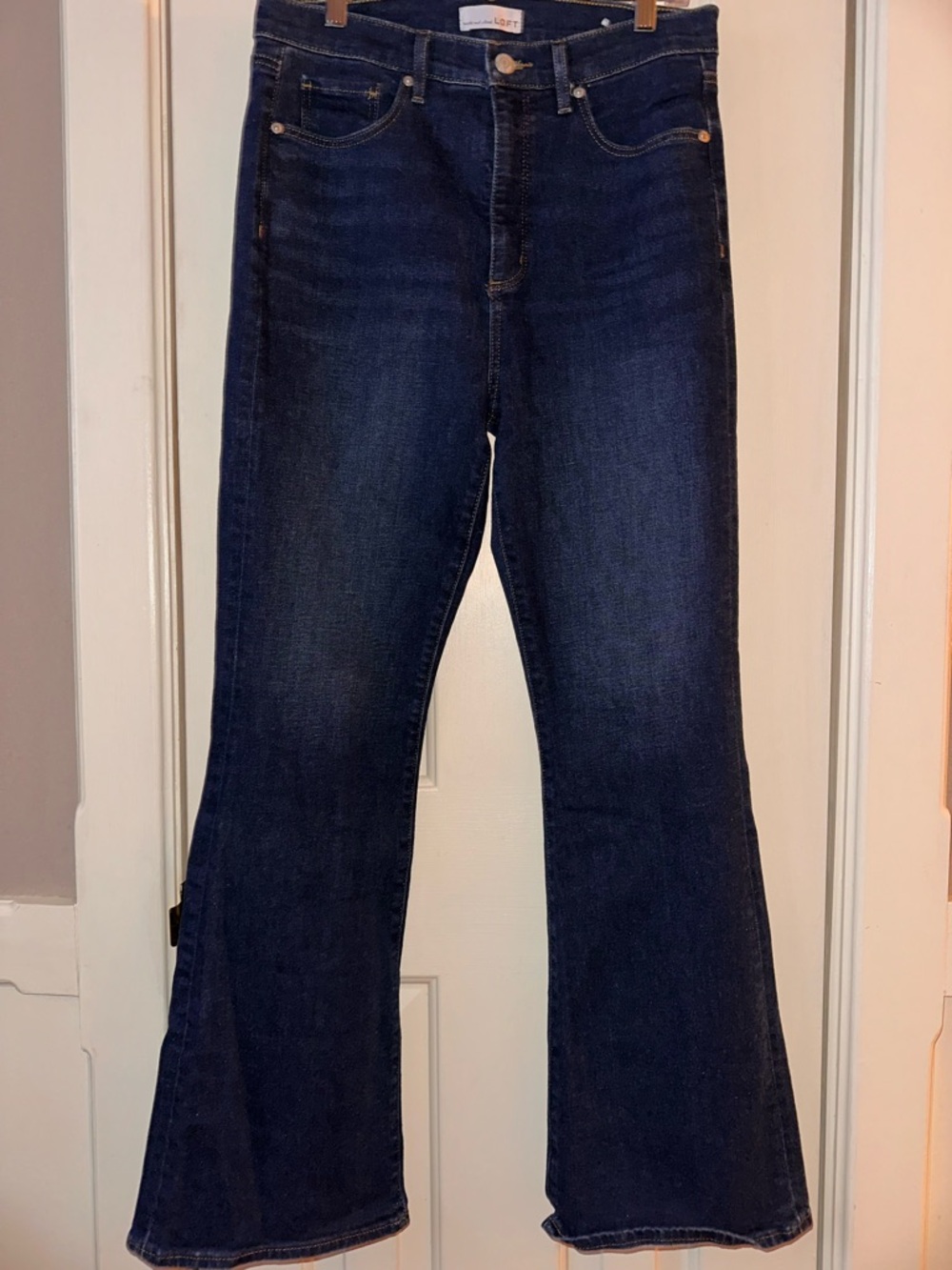 LOFT Dark Blue Flare Jeans